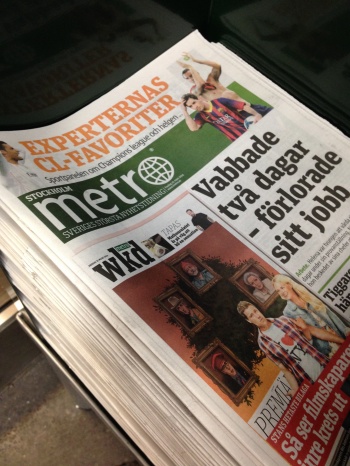 Photo stoRy for today ™ – Metro- the world’s third free newspaper